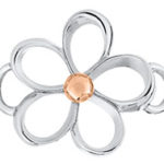 Rose Gold Open Loop Flower Clasp